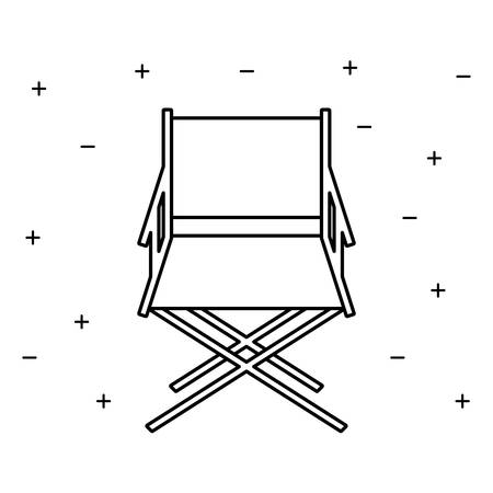 cinema chair director isolated icon vector illustration designのイラスト素材