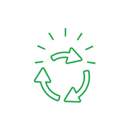 recycling arrows symbol isolated icon vector illustration design