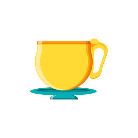 tea cup drink icon vector illustration designのイラスト素材