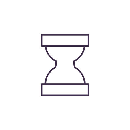 Hourglass design, Clock time tool instrument second deadline measure and measure theme Vector...