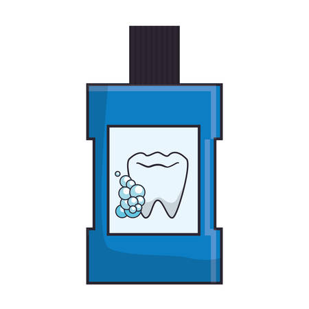 mouthwash bottle isolated icon vector illustration designのイラスト素材