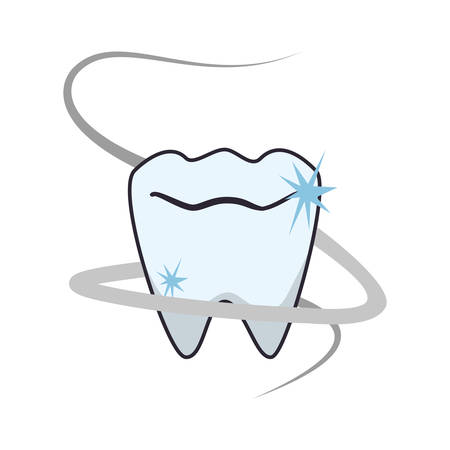 tooth human isolated icon vector illustration designのイラスト素材