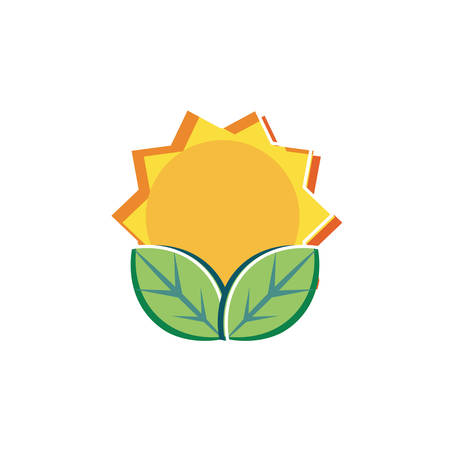 Sun design, Abstract summer nature tropical season holiday and Sunny theme Vector illustrationのイラスト素材