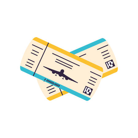 ticket flight document travel icon vector illustration designのイラスト素材