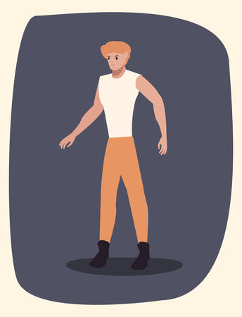 man character male gesture design vector illustrationのイラスト素材