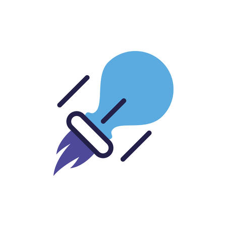 light bulb off in white background vector illustration designのイラスト素材