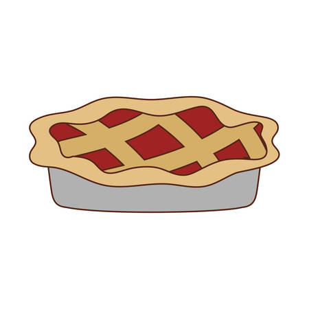 Sweet cake design, dessert food delicious sugar snack and tasty theme Vector illustrationのイラスト素材