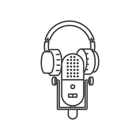 microphone audio device technology icon vector illustration designのイラスト素材