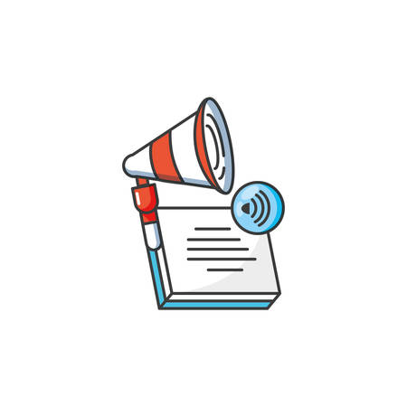 documents paper with wifi signal vector illustration designのイラスト素材