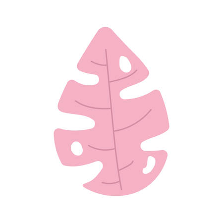 Isolated natural leaf design of Floral nature plant garden ornament botany decoration and life theme Vector illustrationのイラスト素材