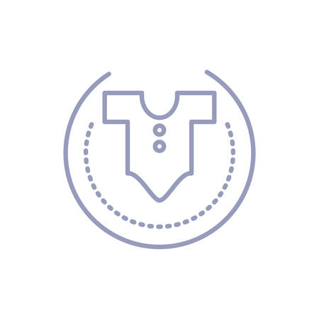 cute clothes for baby isolated icon vector illustration designのイラスト素材