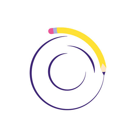 pencil school supply isolated icon vector illustration designのイラスト素材