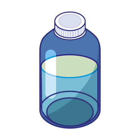 Medicine bottle design of Medical care health hospital emergency aid and clinic theme Vector illustrationのイラスト素材
