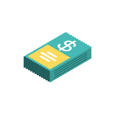 book of money financial item banking commerce market payment buy currency accounting and invest theme Vector illustrationのイラスト素材