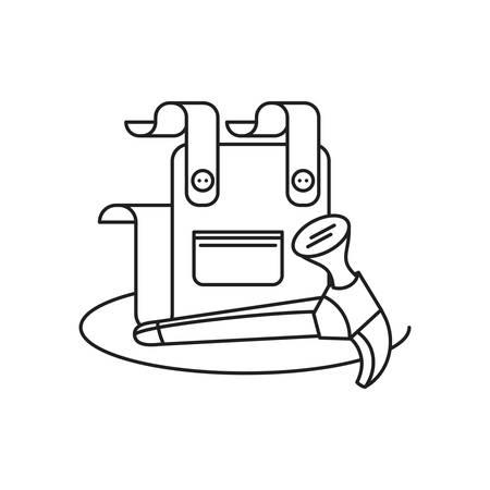 overall uniform with hammer tool isolated icon vector illustration designのイラスト素材