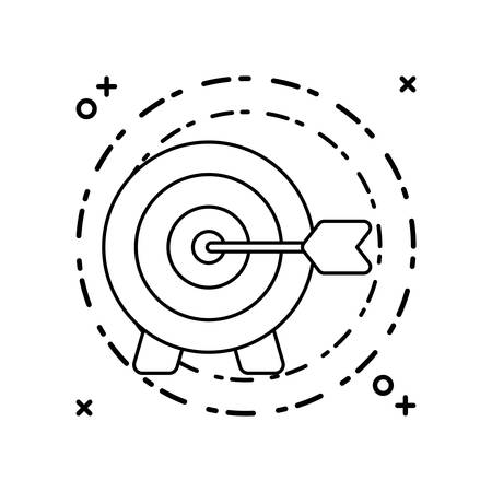 target board with arrow isolated icon vector illustration designのイラスト素材