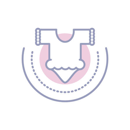 cute clothes for baby isolated icon vector illustration designのイラスト素材