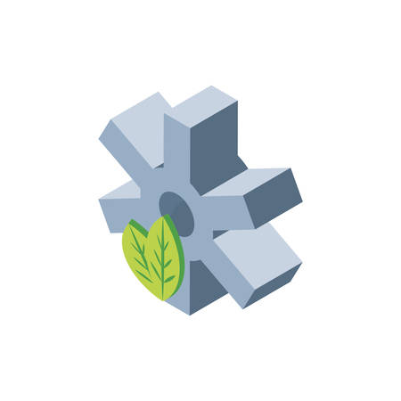 gearwheel tool on white background vector illustration designのイラスト素材