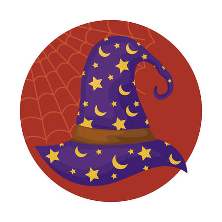 wizard hat traditional icon vector illustrationのイラスト素材