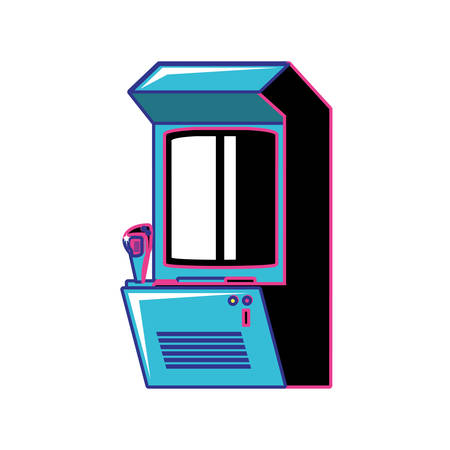 retro video game machine icon vector illustration designのイラスト素材