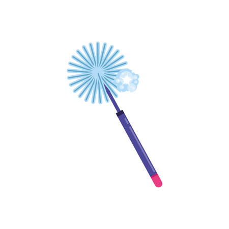 Cleaning mop design, Object home work hygiene equipment domestic and housework theme Vector illustrationのイラスト素材