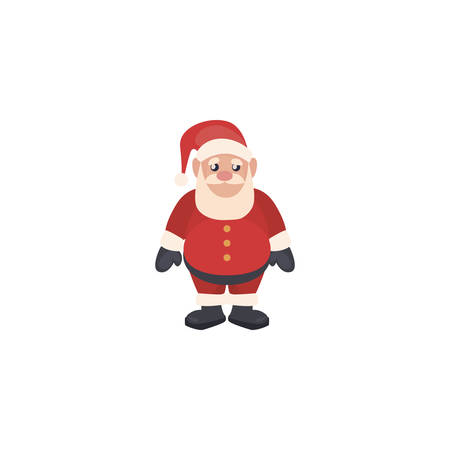 santa claus on white background vector illustration designのイラスト素材