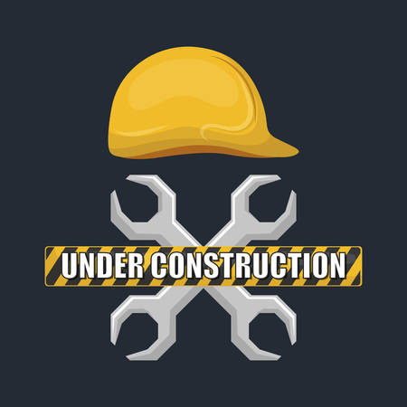 worker under construction place vector illustration desingのイラスト素材