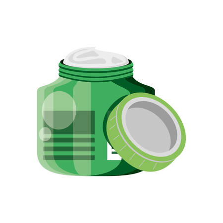 cannabis bottle product with pomade vector illustration designのイラスト素材