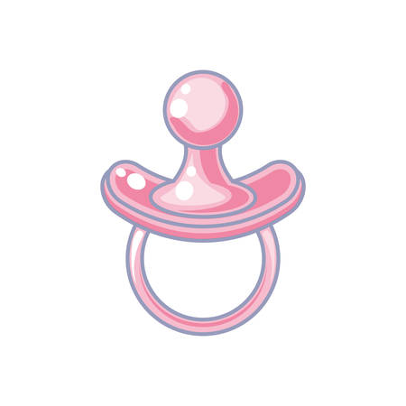 cute pacifier baby isolated icon vector illustration designのイラスト素材