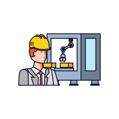 Worker design, Working occupation person job corporate employee and service theme Vector illustrationのイラスト素材