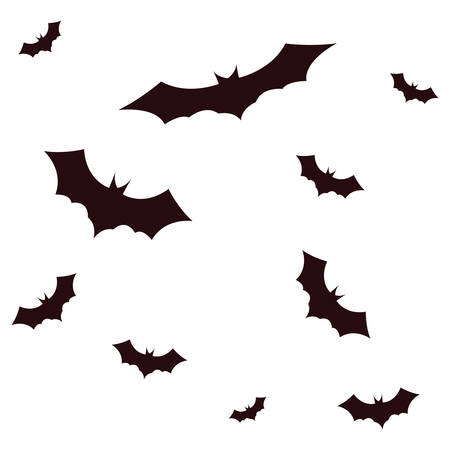 bats background happy halloween celebration design vector illustrationのイラスト素材