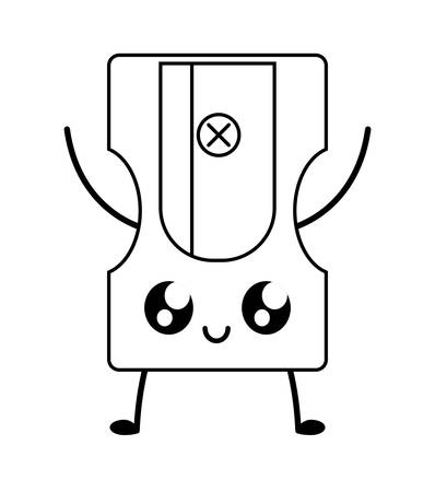 sharpener education supply kawaii style vector illustration designのイラスト素材