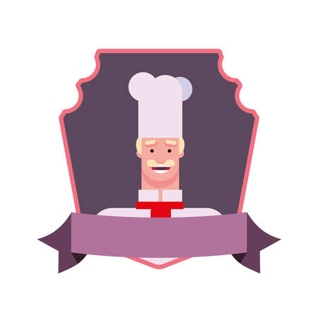 happy labor day - chef employment badge vector illustrationのイラスト素材