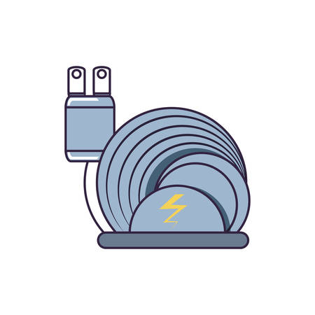 energy plug electric isolated icon vector illustration designのイラスト素材