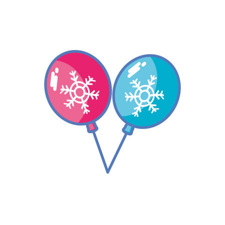 helium balloons on white background on white background vector illustration designのイラスト素材