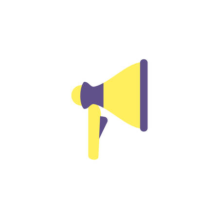 Megaphone icon design, Amplifer speaker bullhorn announce speech message communication and loud theme Vector illustrationのイラスト素材