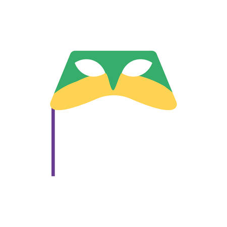 Mardi gras mask design, Party carnival decoration celebration festival holiday fun new orleans and traditional theme Vector illustrationのイラスト素材