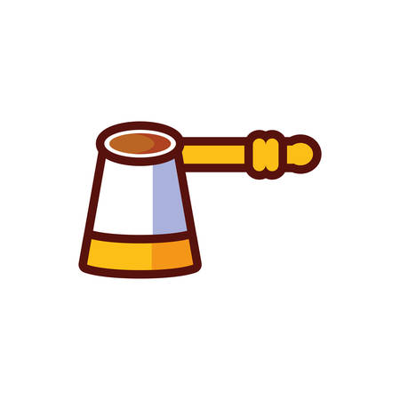 Coffee strainer design of time drink breakfast beverage shop morning store aroma and caffeine theme Vector illustrationのイラスト素材