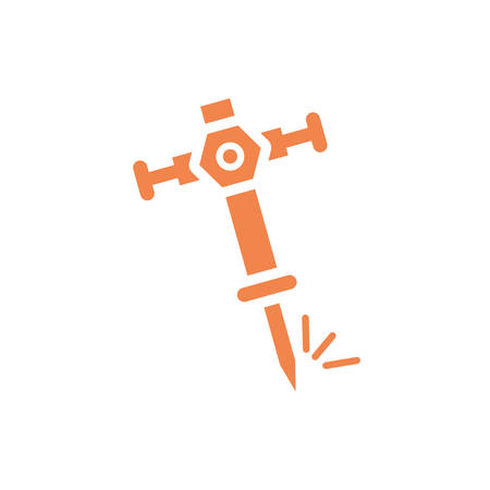 reamer tool design, Under construction architecture work repair progress warning industry and build theme Vector illustrationのイラスト素材