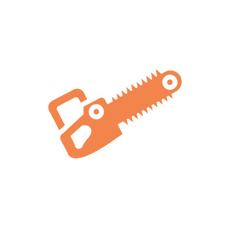 chainsaw design, Under construction architecture work repair progress warning industry and build theme Vector illustrationのイラスト素材