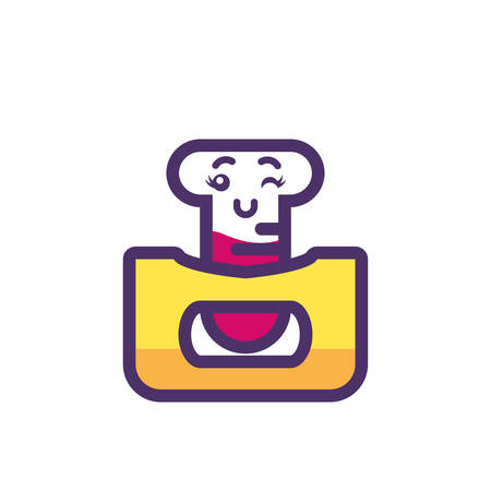 chemistry tube cartoon design, Kawaii school expression cute character funny and emoticon theme Vector illustrationのイラスト素材