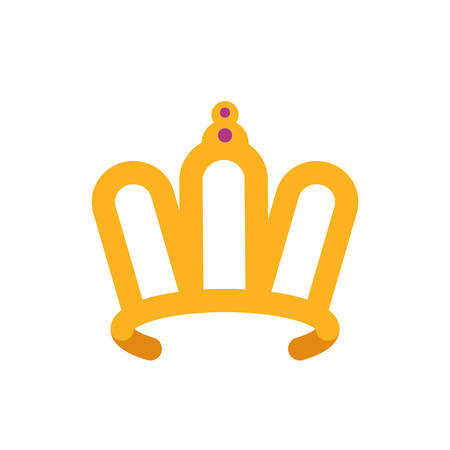 Queen purple and gold crown design, Princess royal luxury jewelry kingdom insignia emperor authority and coronation theme Vector illustrationのイラスト素材