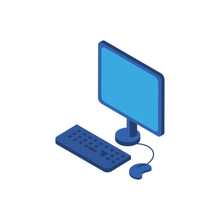 Computer design, Digital technology communication social media internet web and screen theme Vector illustrationのイラスト素材