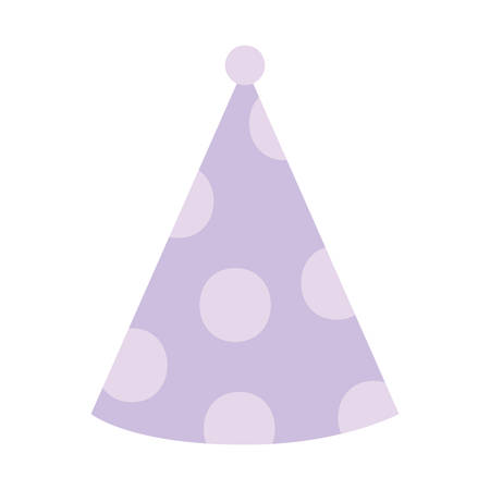 pointed hat design, Party celebration event happy birthday holiday surprise anniversary and decorative theme Vector illustrationのイラスト素材