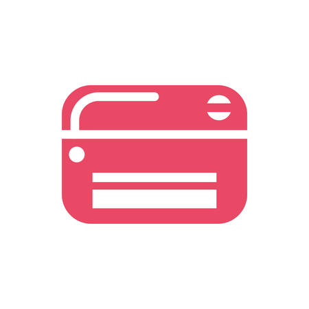 credit card on white background vector illustration designのイラスト素材