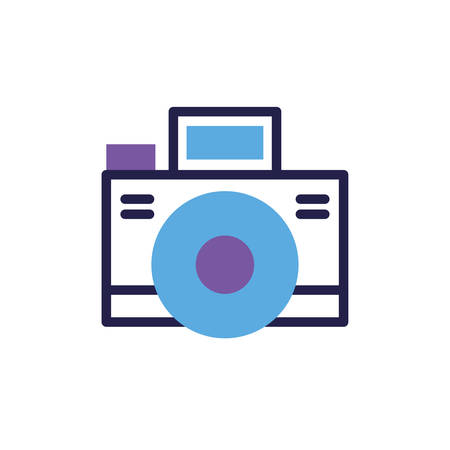 photographic camera on white background vector illustration designのイラスト素材