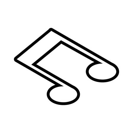 musical note on white background vector illustration designのイラスト素材