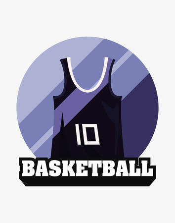 basketball tank top sport jersey vector illustrationのイラスト素材