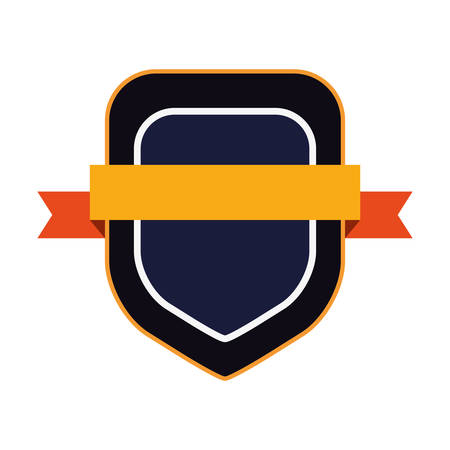 emblem badge empty template on white background vector illustrationのイラスト素材
