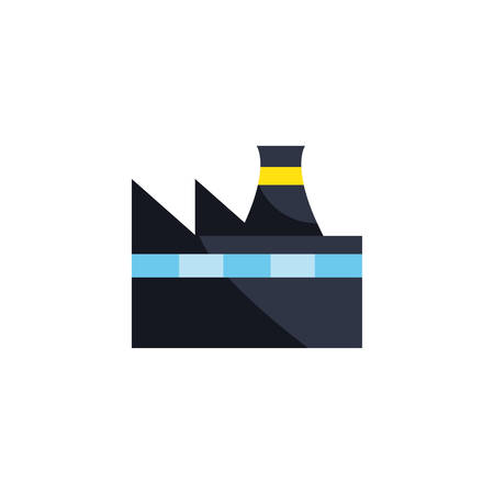 factory icon design, Industry plant building industrial construction job work technology and manufacturing theme Vector illustrationのイラスト素材